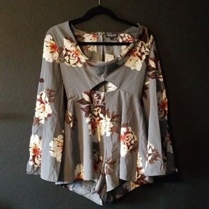Walks Of Life Floral Romper